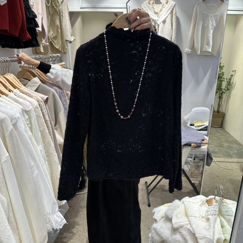 BELITA東大門㊣直郵女裝新品休閑推薦25秋冬人氣襯衫蕾絲衫BELITA襯衫/蕾絲衫圖色2