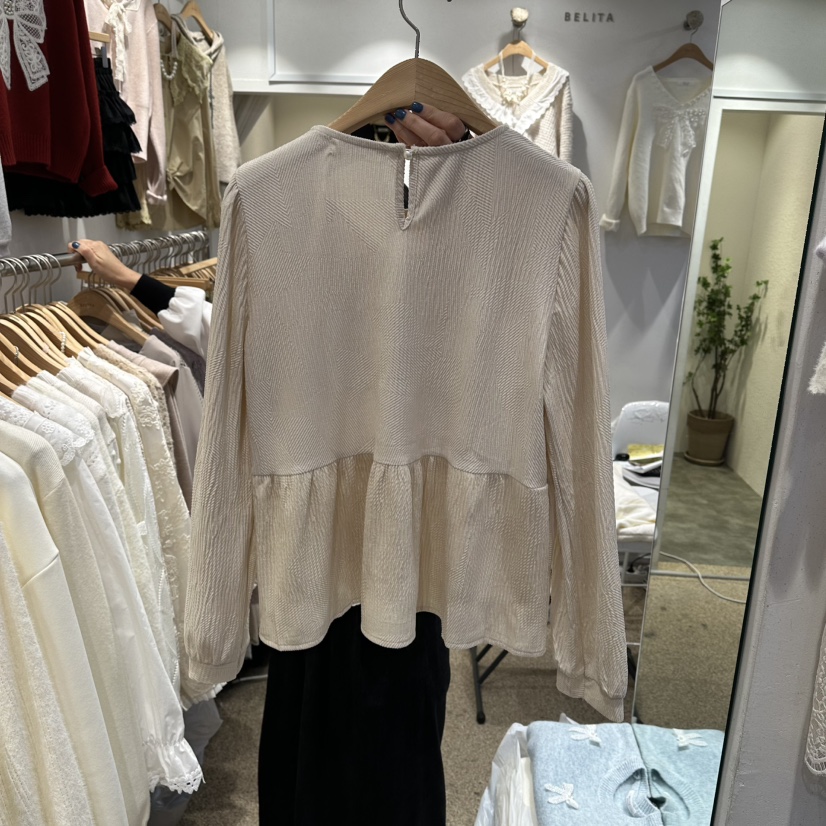 BELITA韓國代購㊣女裝新品熱賣職業人氣推薦時尚襯衫蕾絲衫BELITA襯衫/蕾絲衫