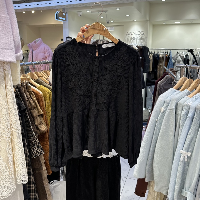 BELITA韓國代購㊣女裝新品熱賣職業人氣推薦時尚襯衫蕾絲衫BELITA襯衫/蕾絲衫圖色2