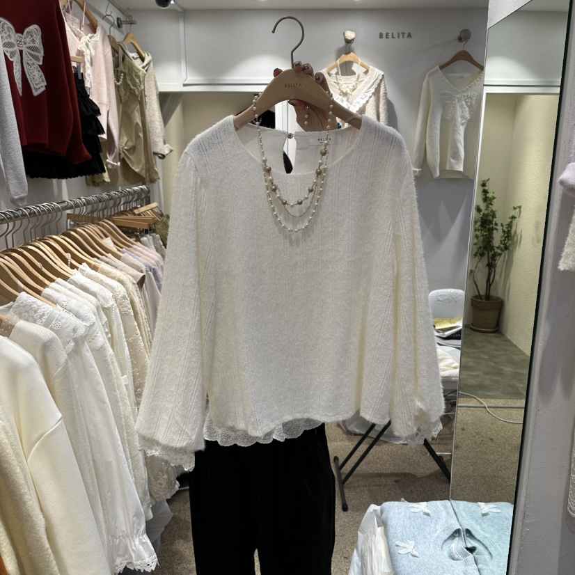 BELITA東大門㊣代購女士新款真品職業人氣時尚熱賣襯衫蕾絲衫BELITA襯衫/蕾絲衫圖色2