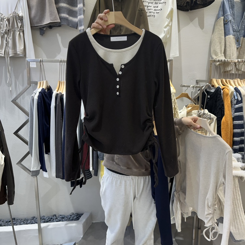 HIPTIQUE韓國代購㊣女士新品推薦人氣休閑時尚真品熱賣長袖T恤HIPTIQUE長袖T恤圖色3