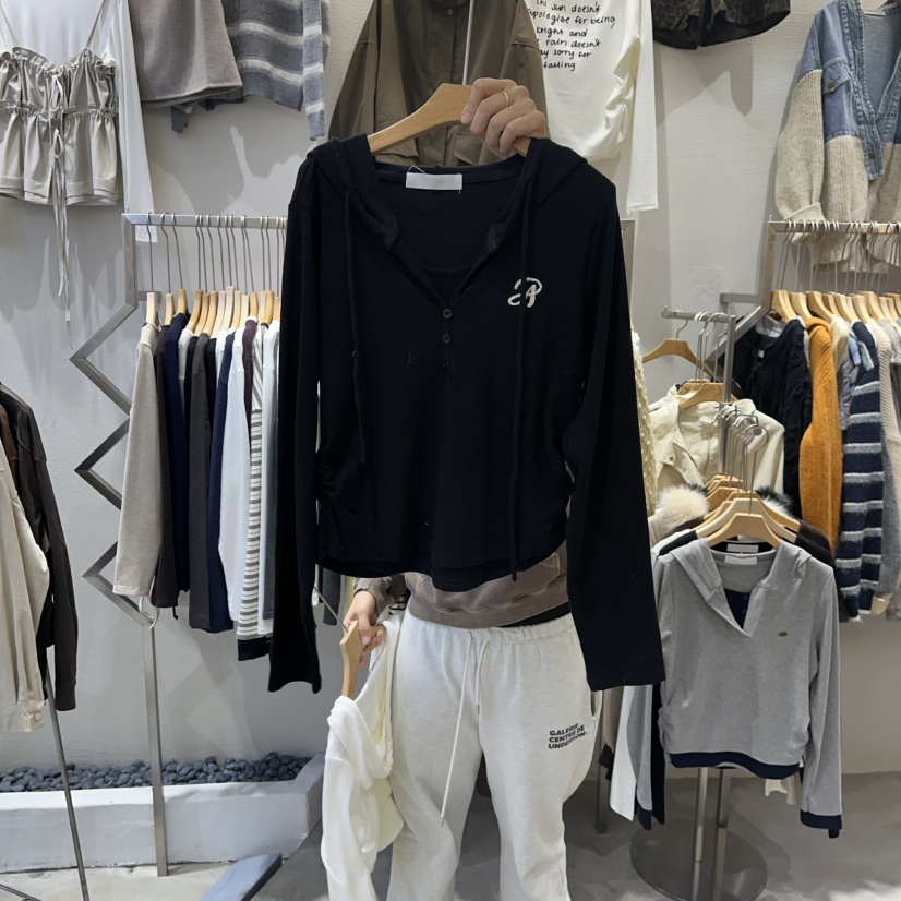 HIPTIQUE東大門㊣直郵女裝新品時尚休閑人氣職業熱賣長袖T恤HIPTIQUE長袖T恤圖色2