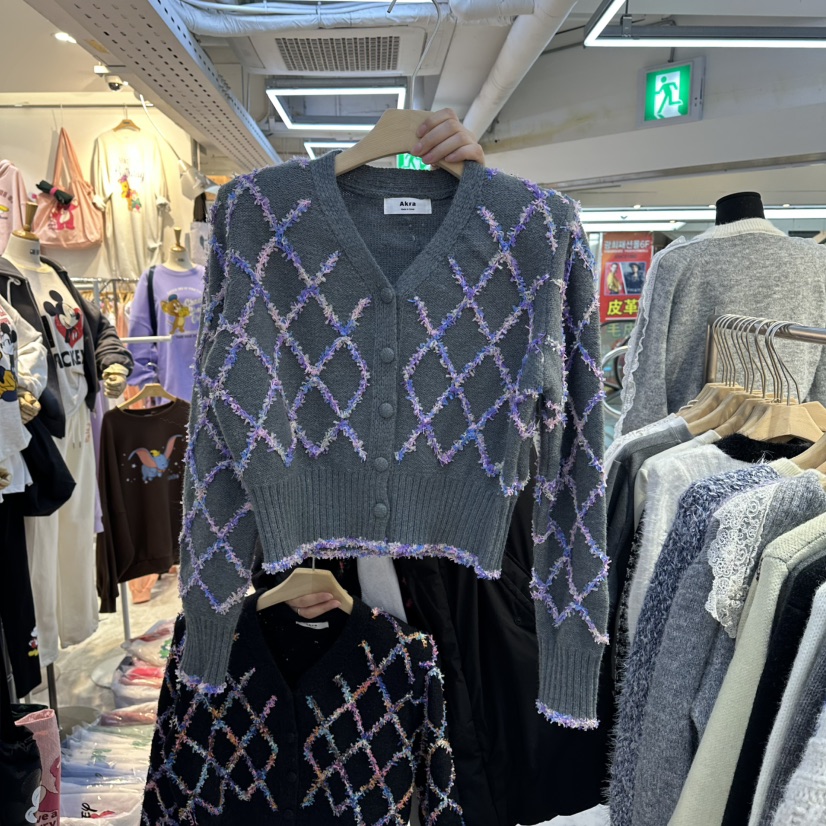 AKRA BY ART東大門㊣代購女裝新款熱賣休閑推薦職業毛衣開衫AKRA BY ART毛衣圖色2