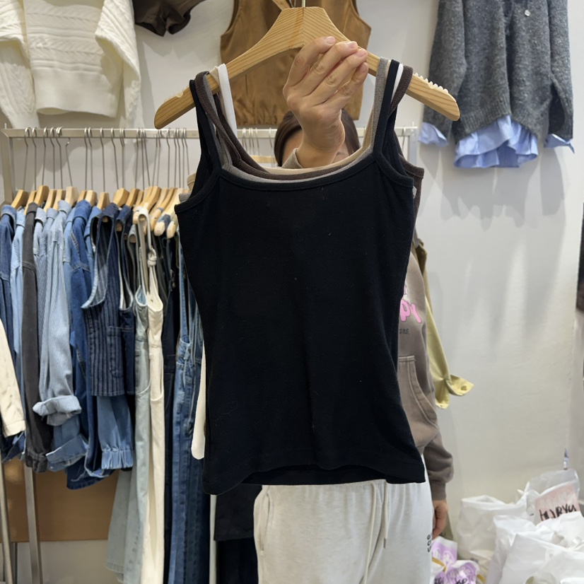 HIPTIQUE東大門㊣實拍女裝新品職業休閑推薦熱賣人氣吊帶背心HIPTIQUE吊帶/背心