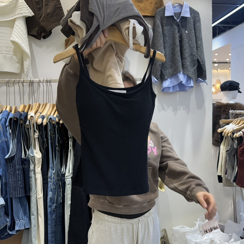 HIPTIQUE東大門㊣實拍女裝新品職業休閑推薦熱賣人氣吊帶背心HIPTIQUE吊帶/背心圖色5