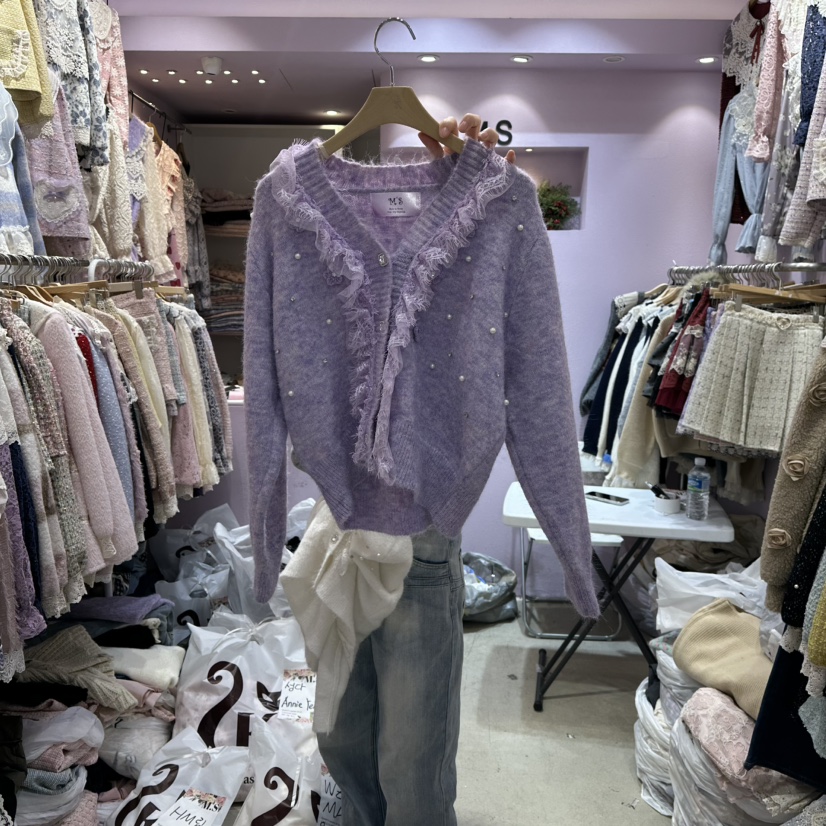 MS東大門㊣代購女裝新品休閑時尚職業人氣真品推薦毛衣褶皺MS毛衣圖色2