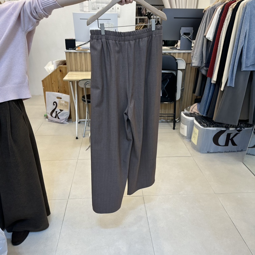 FUNNY POWDER東大門㊣實拍女士新款人氣25秋冬職業休閑褲羊毛THE FUNNY休閑褲