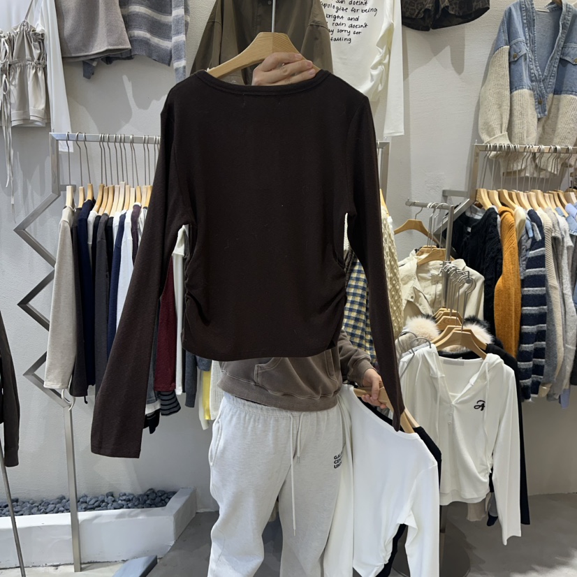 HIPTIQUE東大門㊣代購女士新款熱賣推薦真品25秋冬職業長袖T恤HIPTIQUE長袖T恤