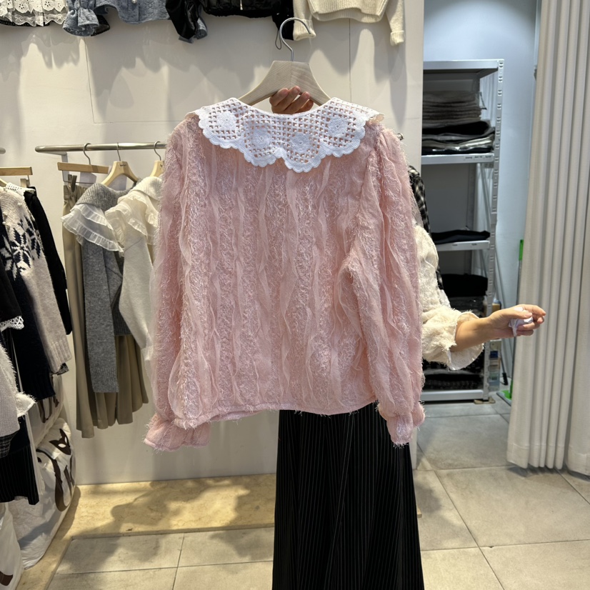 LADYBUG+ADORABLE東大門㊣實拍女裝新款休閑真品襯衫蕾絲衫LADYBUG/Adorable襯衫/蕾絲衫