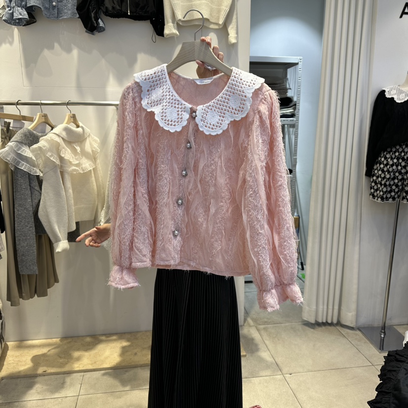 LADYBUG+ADORABLE東大門㊣實拍女裝新款休閑真品襯衫蕾絲衫LADYBUG/Adorable襯衫/蕾絲衫圖色2