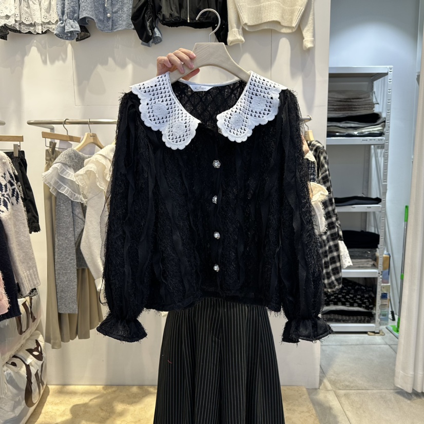 LADYBUG+ADORABLE東大門㊣實拍女裝新款休閑真品襯衫蕾絲衫LADYBUG/Adorable襯衫/蕾絲衫圖色3