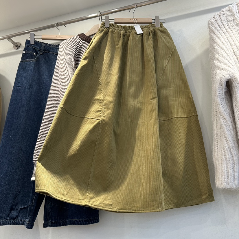 TARA韓國代購㊣女裝新品職業熱賣推薦真品人氣時尚休閑長裙TARA長裙圖色1