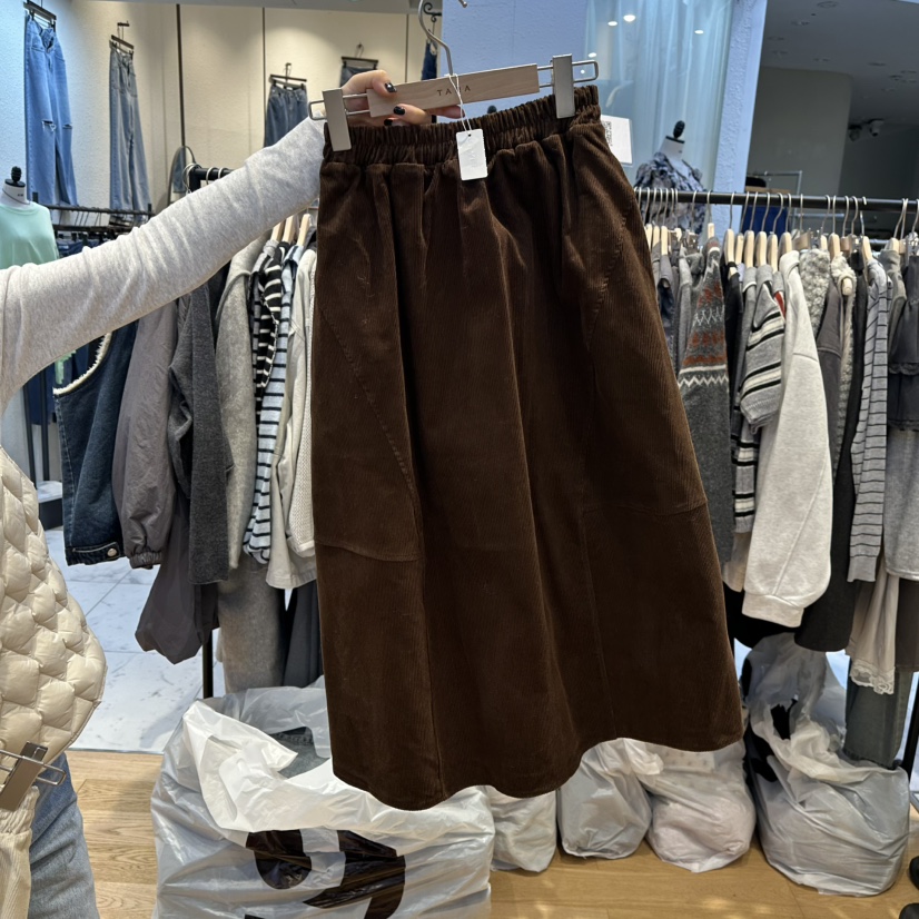 TARA韓國代購㊣女裝新品職業熱賣推薦真品人氣時尚休閑長裙TARA長裙圖色3