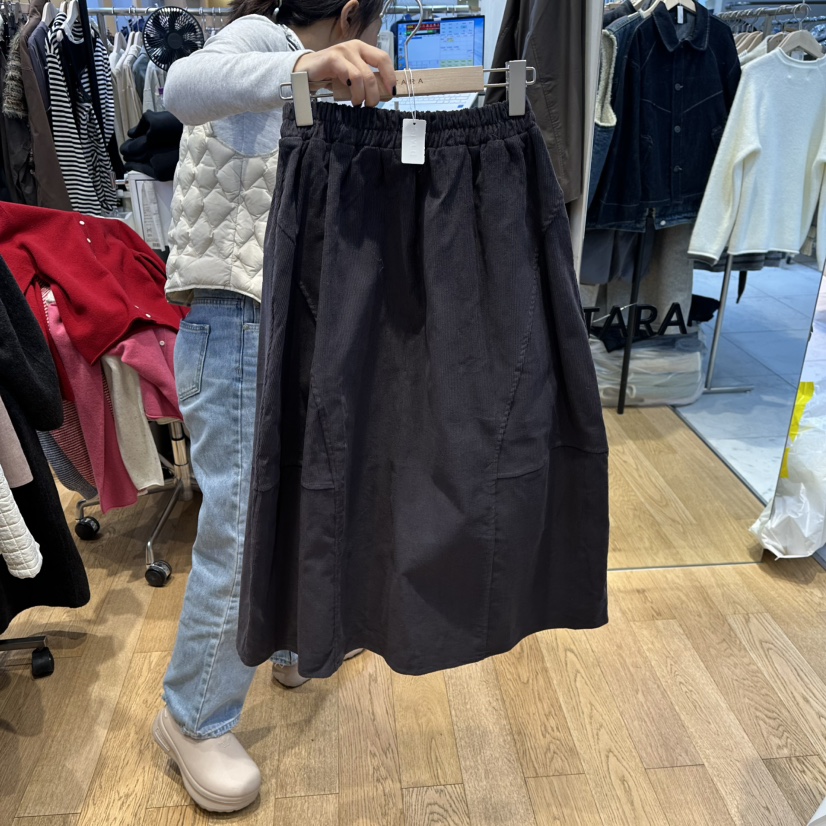 TARA韓國代購㊣女裝新品職業熱賣推薦真品人氣時尚休閑長裙TARA長裙圖色4