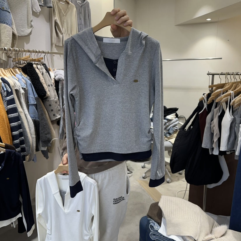 HIPTIQUE東大門㊣代購女士新款真品熱賣時尚職業長袖T恤假兩件HIPTIQUE長袖T恤圖色1