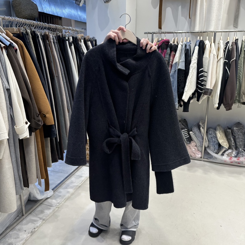 HOT PLACE東大門㊣實拍女裝新款職業真品時尚推薦中長款大衣HOT PLACE_ISSUE/DREAM GIRIS中長款大衣圖色2