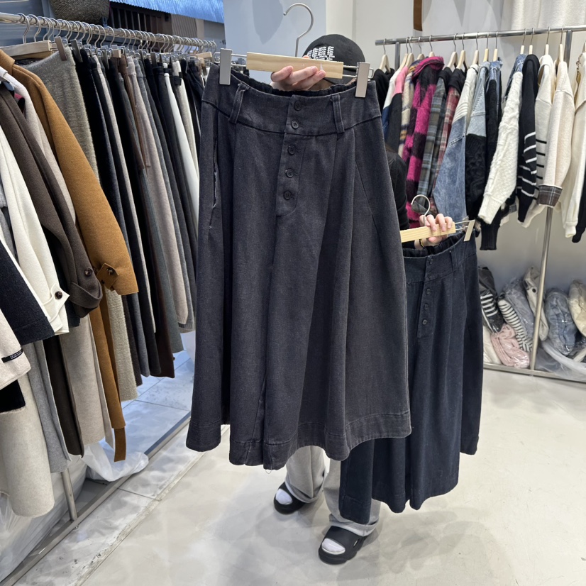 HOT PLACE韓國直郵㊣女士新款真品人氣25秋冬熱賣牛仔褲紐扣HOT PLACE_ISSUE/DREAM GIRIS牛仔褲圖色1