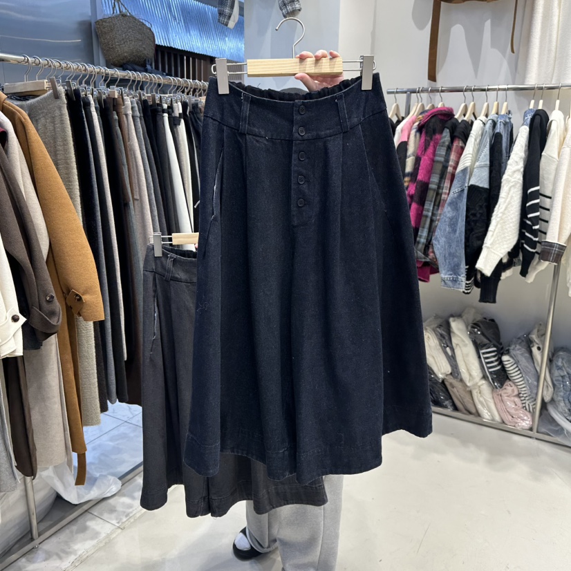 HOT PLACE韓國直郵㊣女士新款真品人氣25秋冬熱賣牛仔褲紐扣HOT PLACE_ISSUE/DREAM GIRIS牛仔褲圖色2