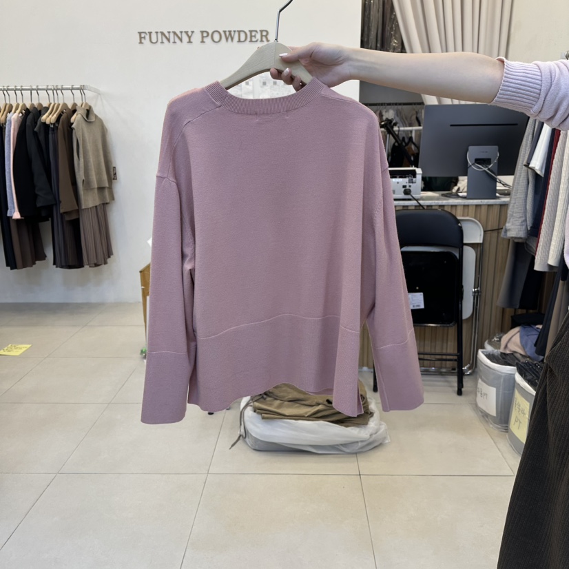 FUNNY POWDER韓國代購㊣女士新品推薦職業真品休閑時尚針織衫THE FUNNY針織衫