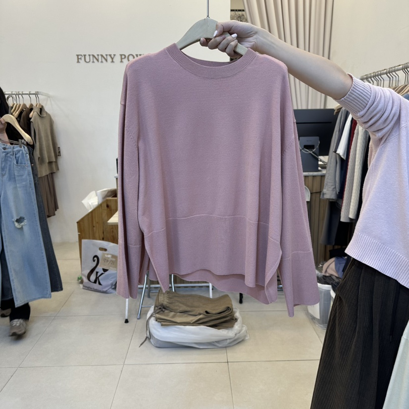 FUNNY POWDER韓國代購㊣女士新品推薦職業真品休閑時尚針織衫THE FUNNY針織衫圖色1