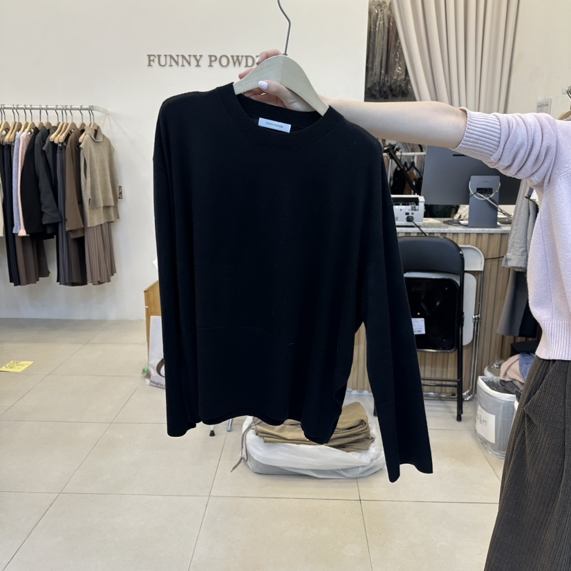 FUNNY POWDER韓國代購㊣女士新品推薦職業真品休閑時尚針織衫THE FUNNY針織衫圖色5