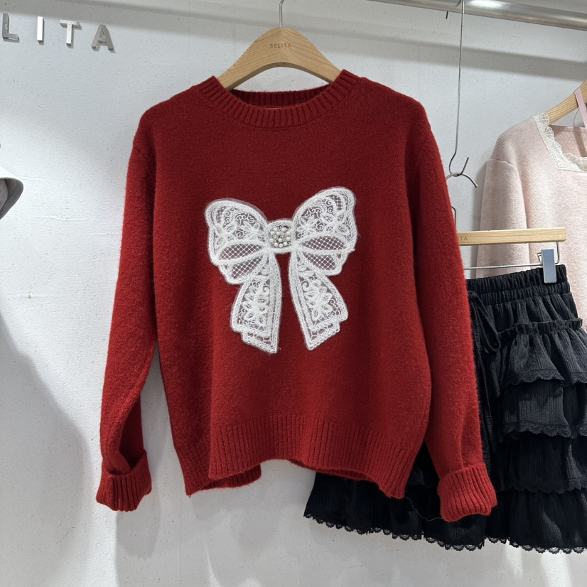BELITA東大門㊣直郵女裝新品25秋冬職業熱賣時尚休閑推薦毛衣BELITA毛衣圖色2