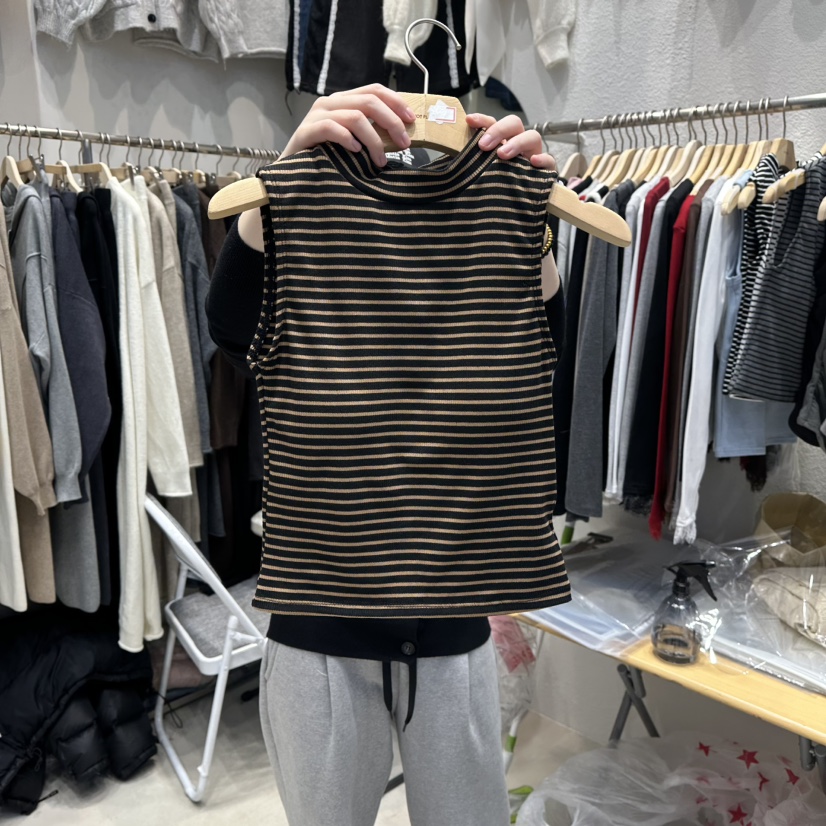 HOT PLACE東大門㊣直郵女裝新款職業熱賣25秋冬推薦吊帶背心HOT PLACE_ISSUE/DREAM GIRIS吊帶/背心圖色3