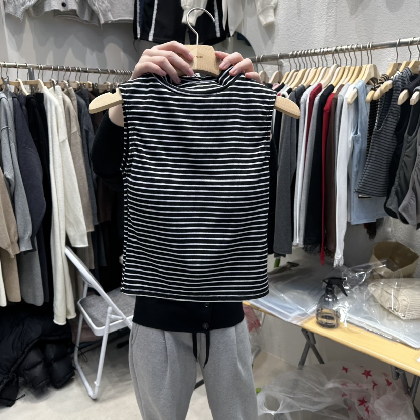 HOT PLACE東大門㊣直郵女裝新款職業熱賣25秋冬推薦吊帶背心HOT PLACE_ISSUE/DREAM GIRIS吊帶/背心圖色4