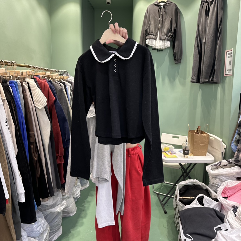 ROMANTIC NEWYORK韓國直郵㊣女士新款人氣職業25秋冬長袖T恤ROMANTIC NEWYORK長袖T恤圖色3