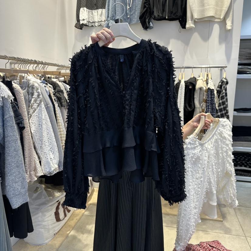 LADYBUG+ADORABLE東大門㊣直郵女士新品推薦休閑襯衫蕾絲衫LADYBUG/Adorable襯衫/蕾絲衫圖色2