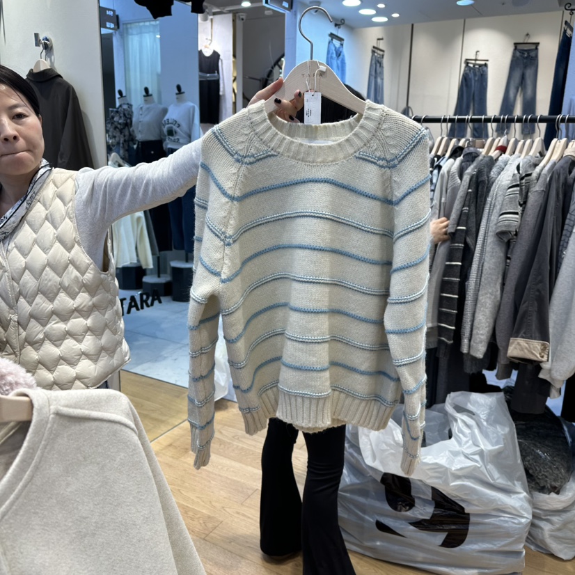 TARA韓國代購㊣女士新品真品推薦25秋冬職業人氣熱賣時尚毛衣TARA毛衣圖色1