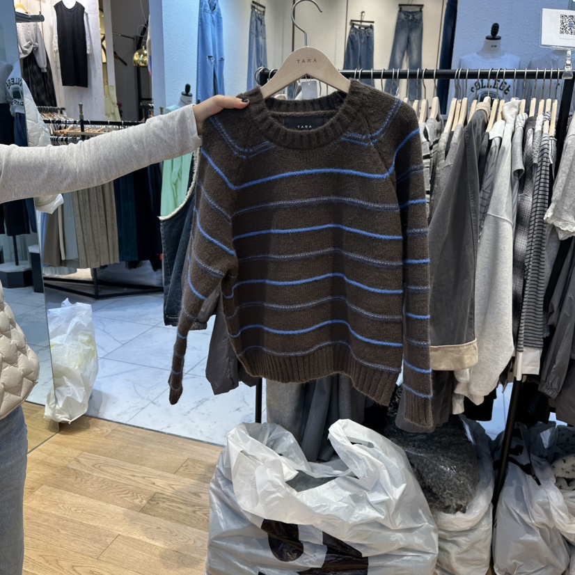 TARA韓國代購㊣女士新品真品推薦25秋冬職業人氣熱賣時尚毛衣TARA毛衣圖色4