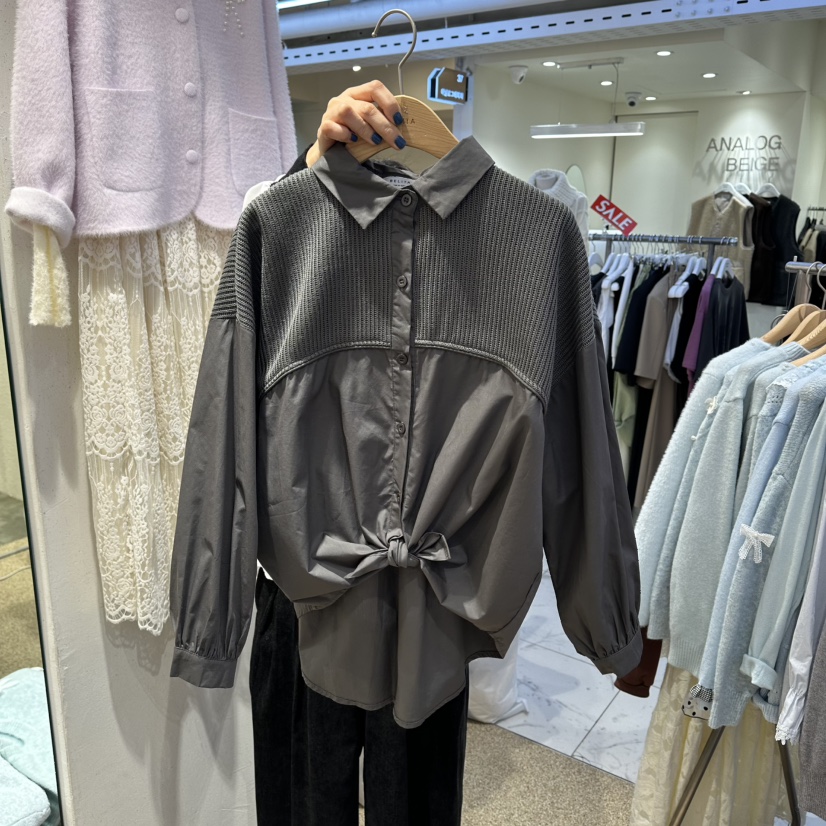 BELITA韓國代購㊣女裝新款熱賣推薦時尚25秋冬職業襯衫蕾絲衫BELITA襯衫/蕾絲衫圖色3