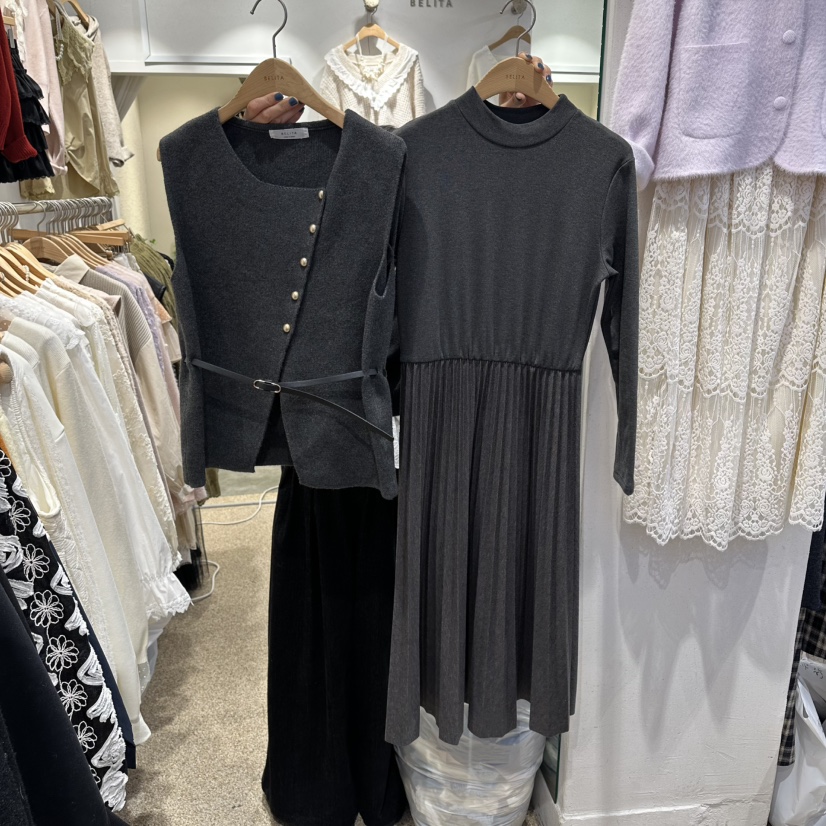 BELITA東大門㊣代購女士新款人氣25秋冬時尚真品套裝含腰帶BELITA套裝