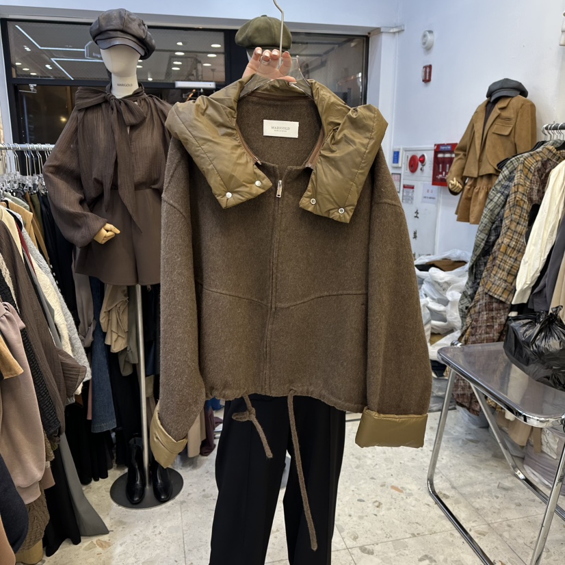 MARIGOLD韓國直郵㊣女士新款真品推薦時尚人氣熱賣夾克手工MARIGOLD夾克圖色1