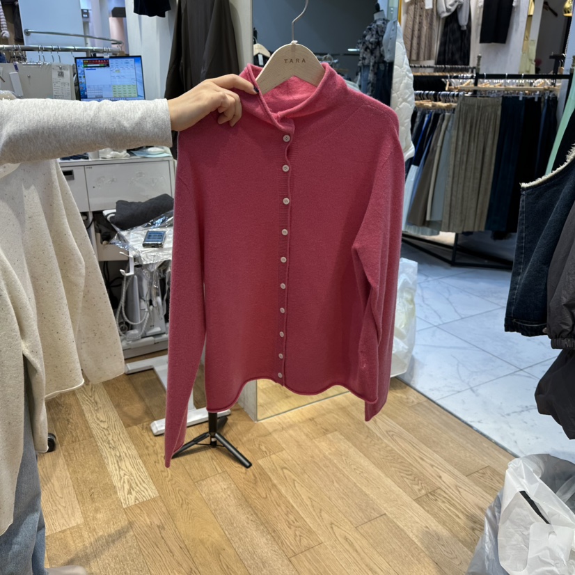 TARA東大門㊣直郵女士新款真品25秋冬推薦休閑熱賣針織衫羊毛TARA針織衫圖色2粉色