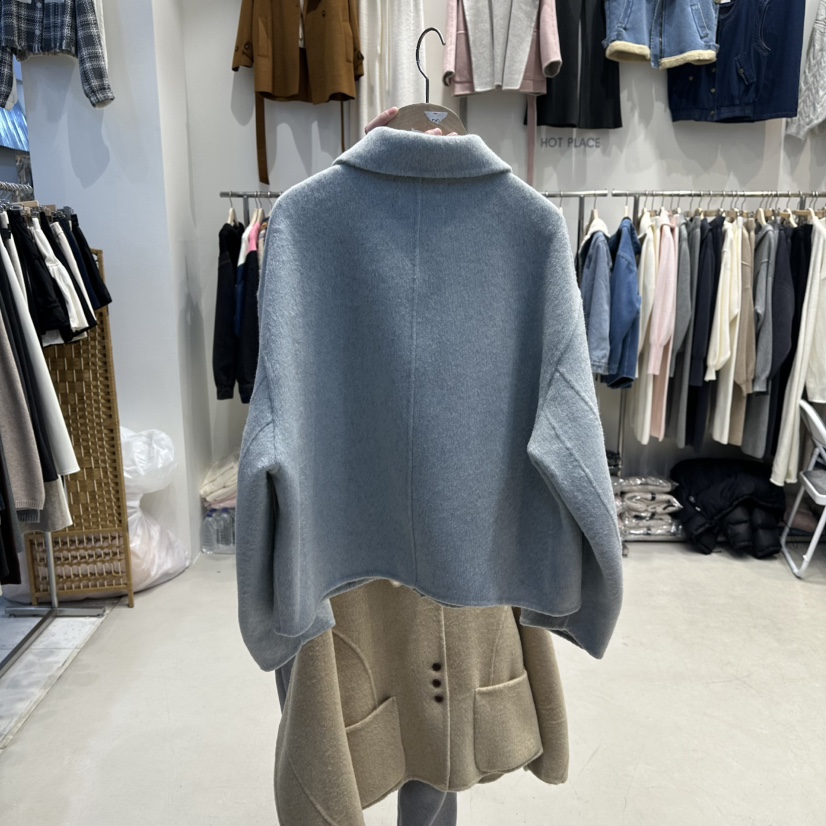 HOT PLACE東大門㊣直郵女士新品真品推薦25秋冬短款大衣手工HOT PLACE_ISSUE/DREAM GIRIS短款大衣