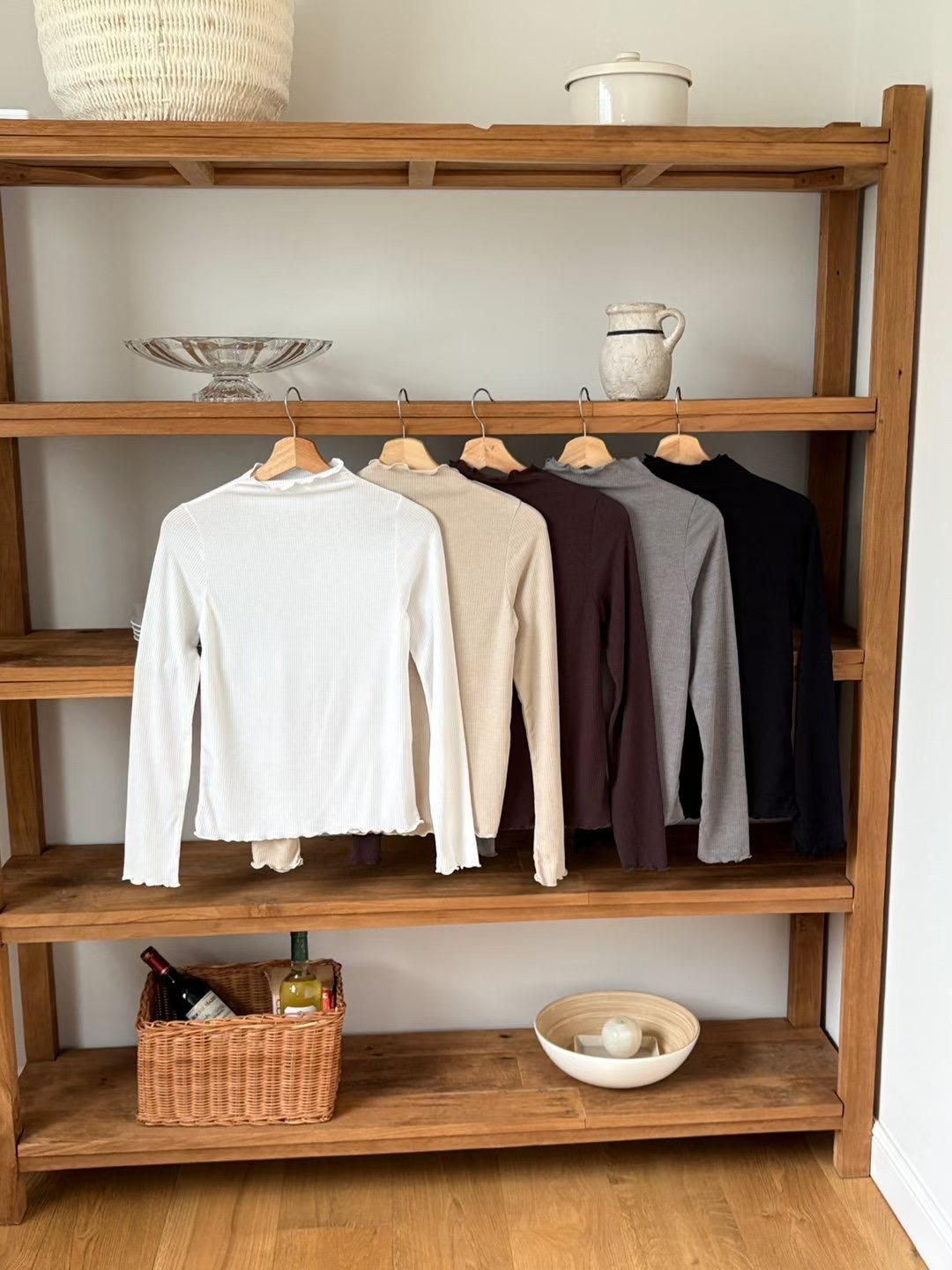 DOT BASIC東大門㊣直郵女士新款人氣25秋冬熱賣推薦長袖T恤DOT BASIC長袖T恤圖色2左二色