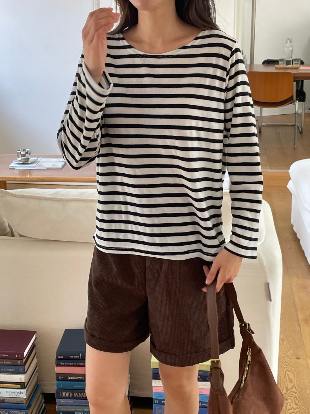 DOT BASIC東大門㊣實拍女士新品時尚人氣推薦職業休閑長袖T恤DOT BASIC長袖T恤