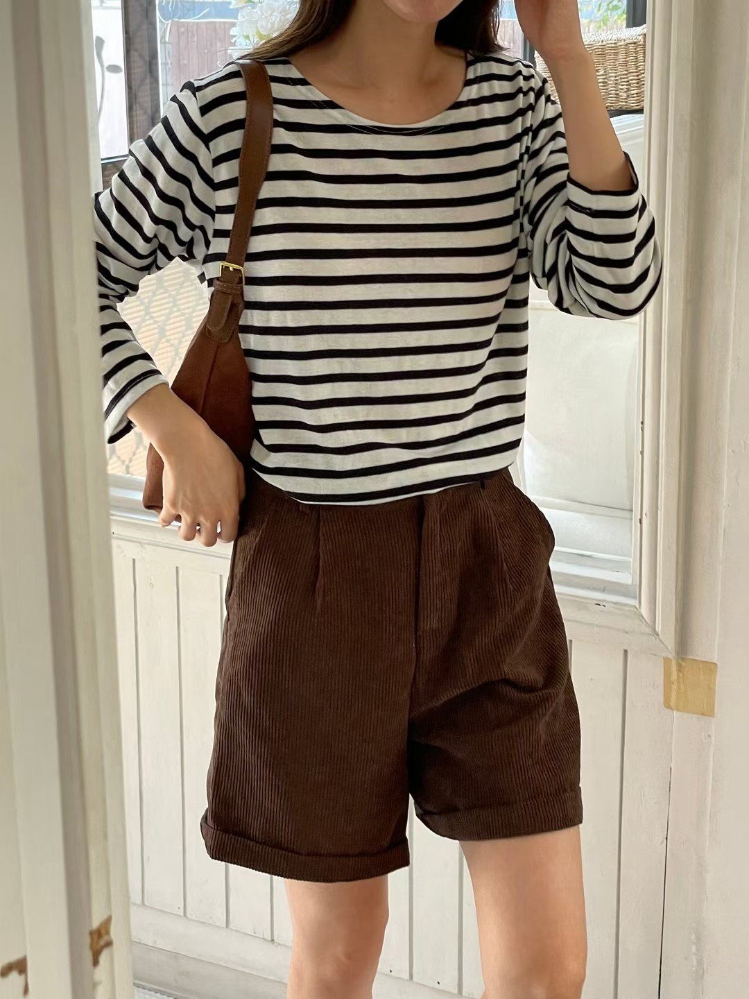 DOT BASIC東大門㊣實拍女士新品時尚人氣推薦職業休閑長袖T恤DOT BASIC長袖T恤