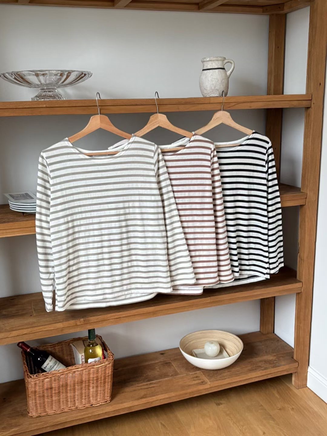 DOT BASIC東大門㊣實拍女士新品時尚人氣推薦職業休閑長袖T恤DOT BASIC長袖T恤圖色2左二色