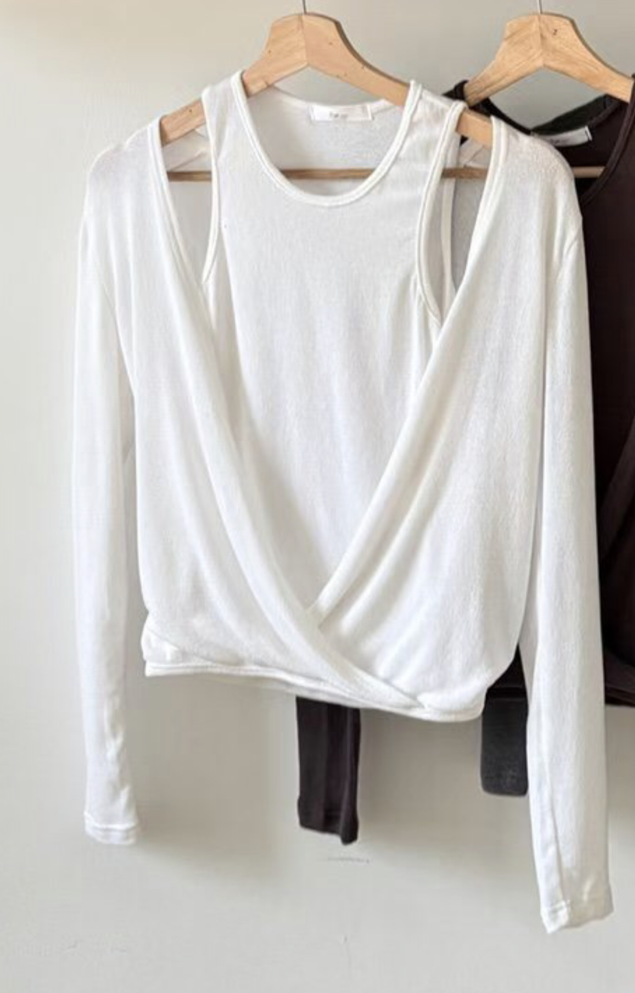 DOT BASIC東大門㊣直郵女士新款25秋冬職業人氣長袖T恤開衫DOT BASIC長袖T恤圖色1