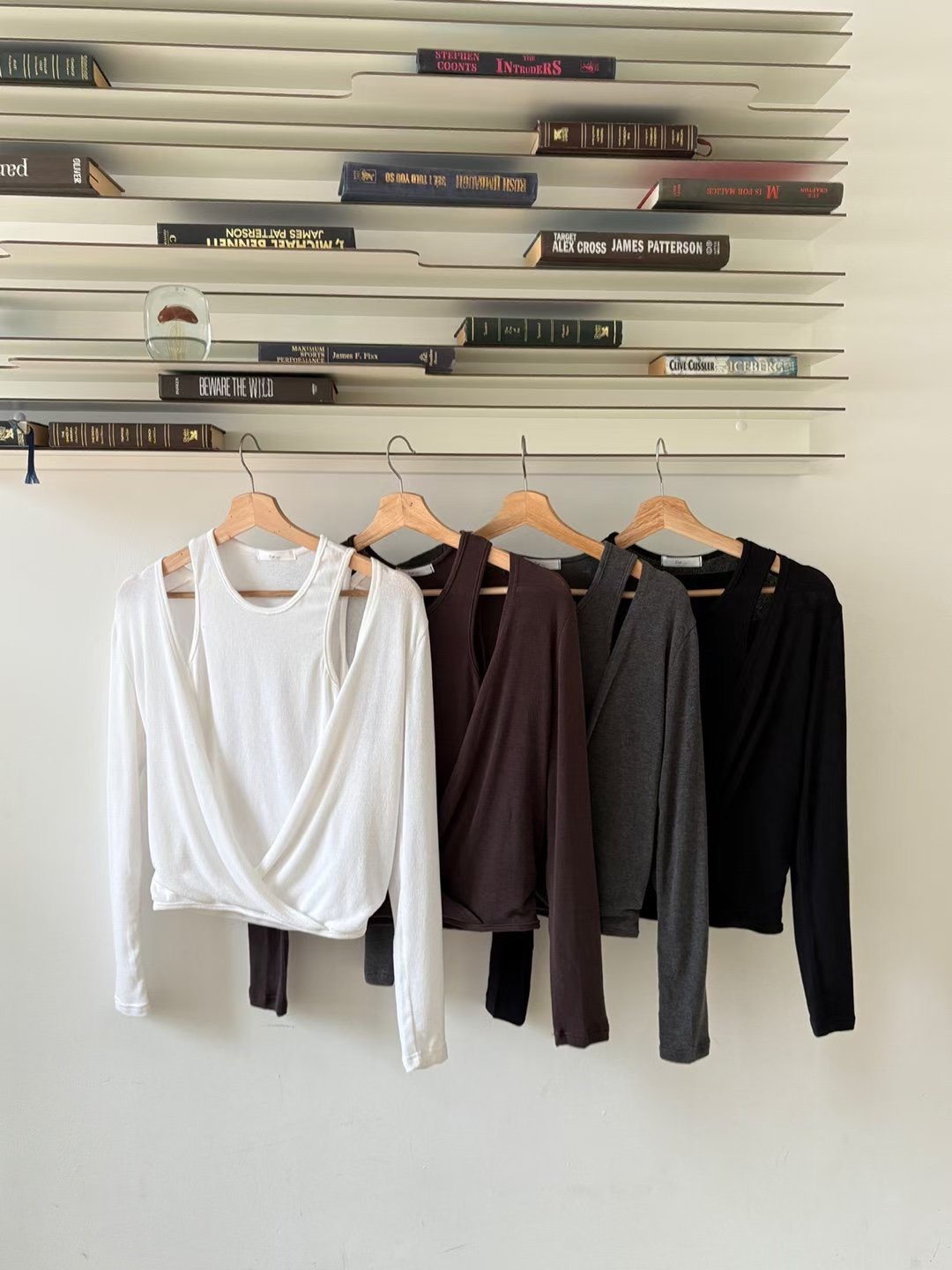 DOT BASIC東大門㊣直郵女士新款25秋冬職業人氣長袖T恤開衫DOT BASIC長袖T恤圖色3左三色