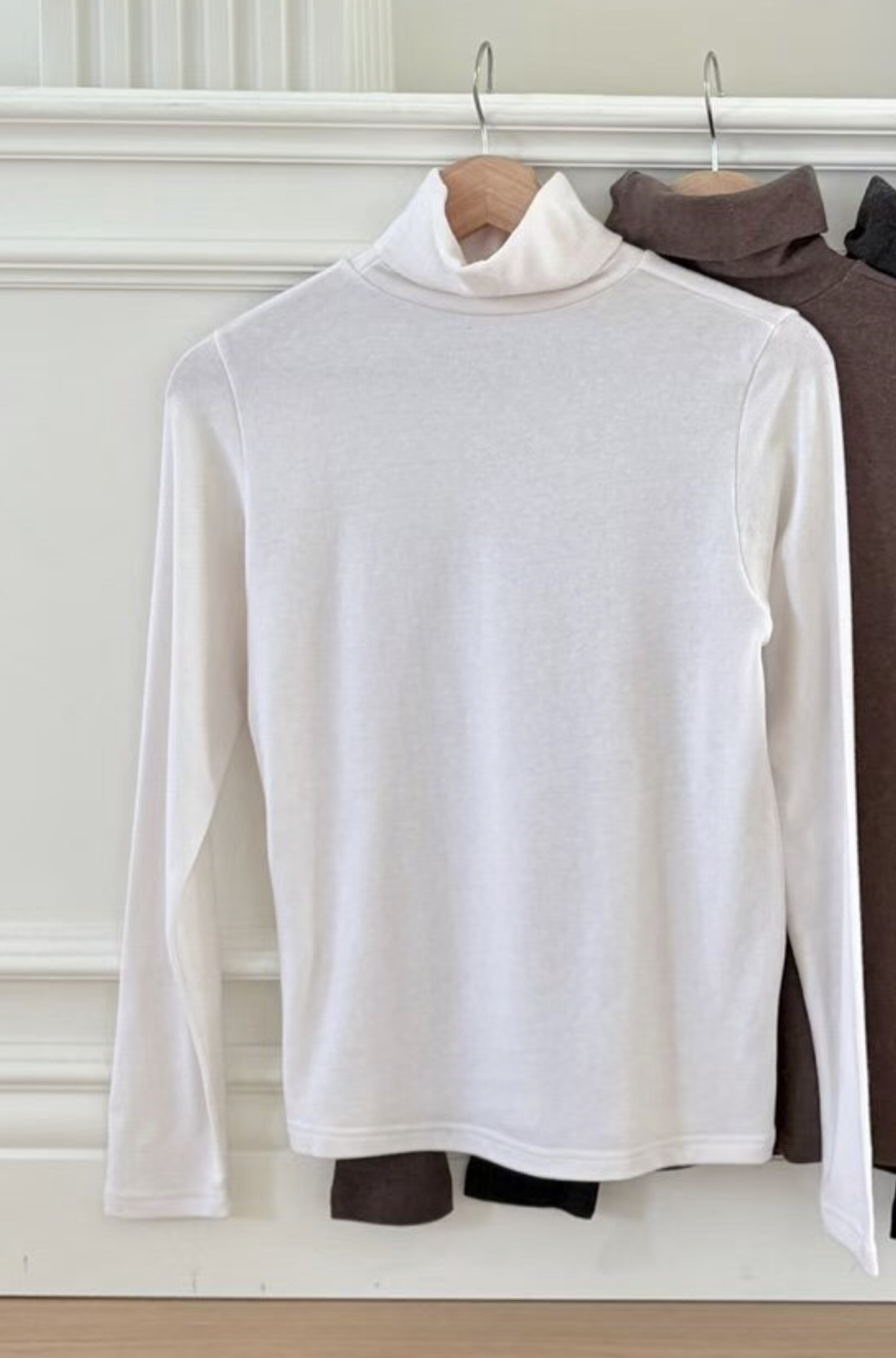 DOT BASIC韓國直郵㊣女士新款時尚25秋冬熱賣長袖T恤安哥拉DOT BASIC長袖T恤圖色1