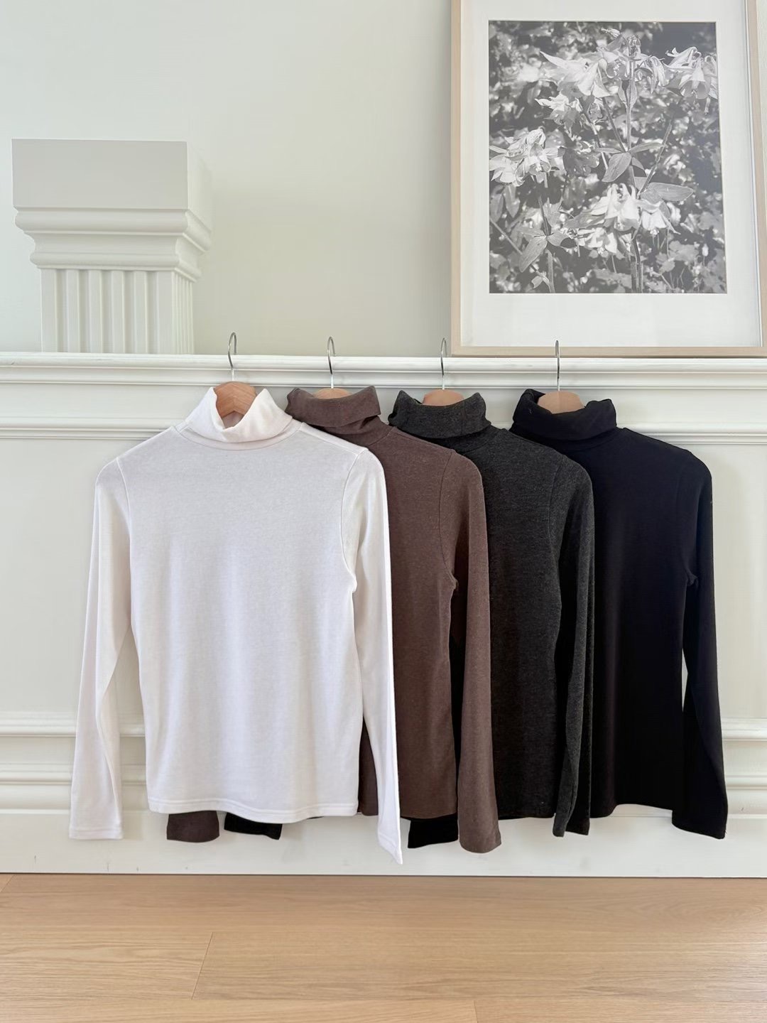 DOT BASIC韓國直郵㊣女士新款時尚25秋冬熱賣長袖T恤安哥拉DOT BASIC長袖T恤圖色4左四色