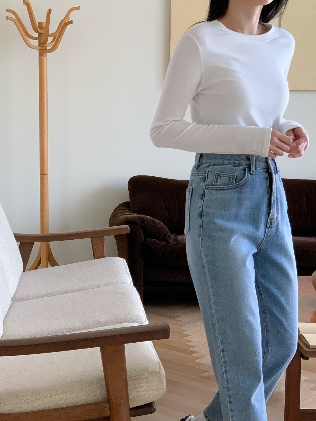 DOT BASIC東大門㊣直郵女裝新品職業休閑人氣熱賣推薦長袖T恤DOT BASIC長袖T恤