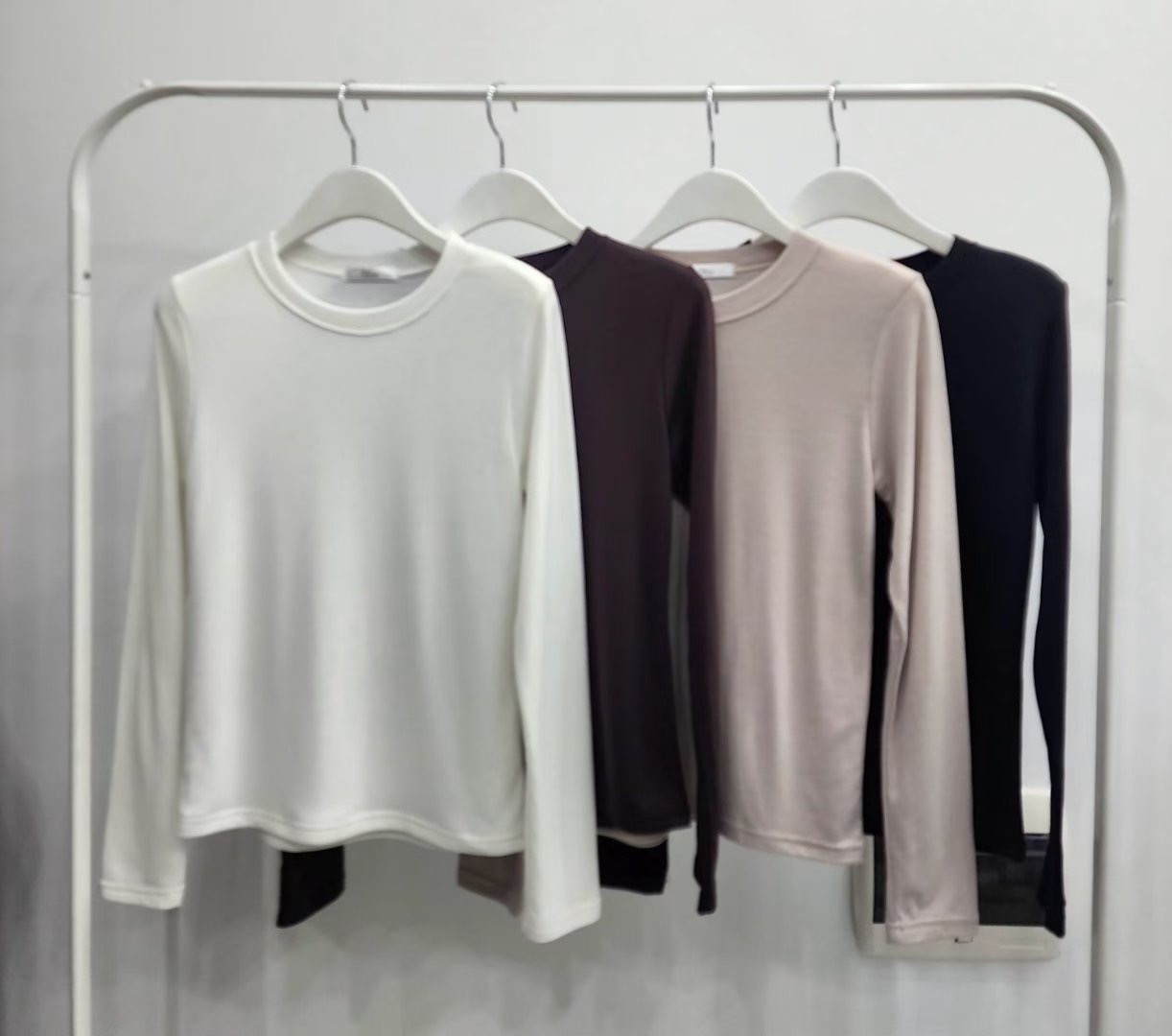 DOT BASIC東大門㊣直郵女裝新品職業休閑人氣熱賣推薦長袖T恤DOT BASIC長袖T恤圖色2左二色