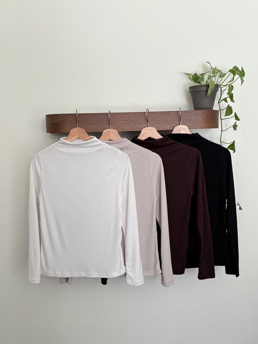 DOT BASIC東大門㊣直郵女裝新款職業熱賣推薦人氣25秋冬長袖T恤DOT BASIC長袖T恤圖色4左四色