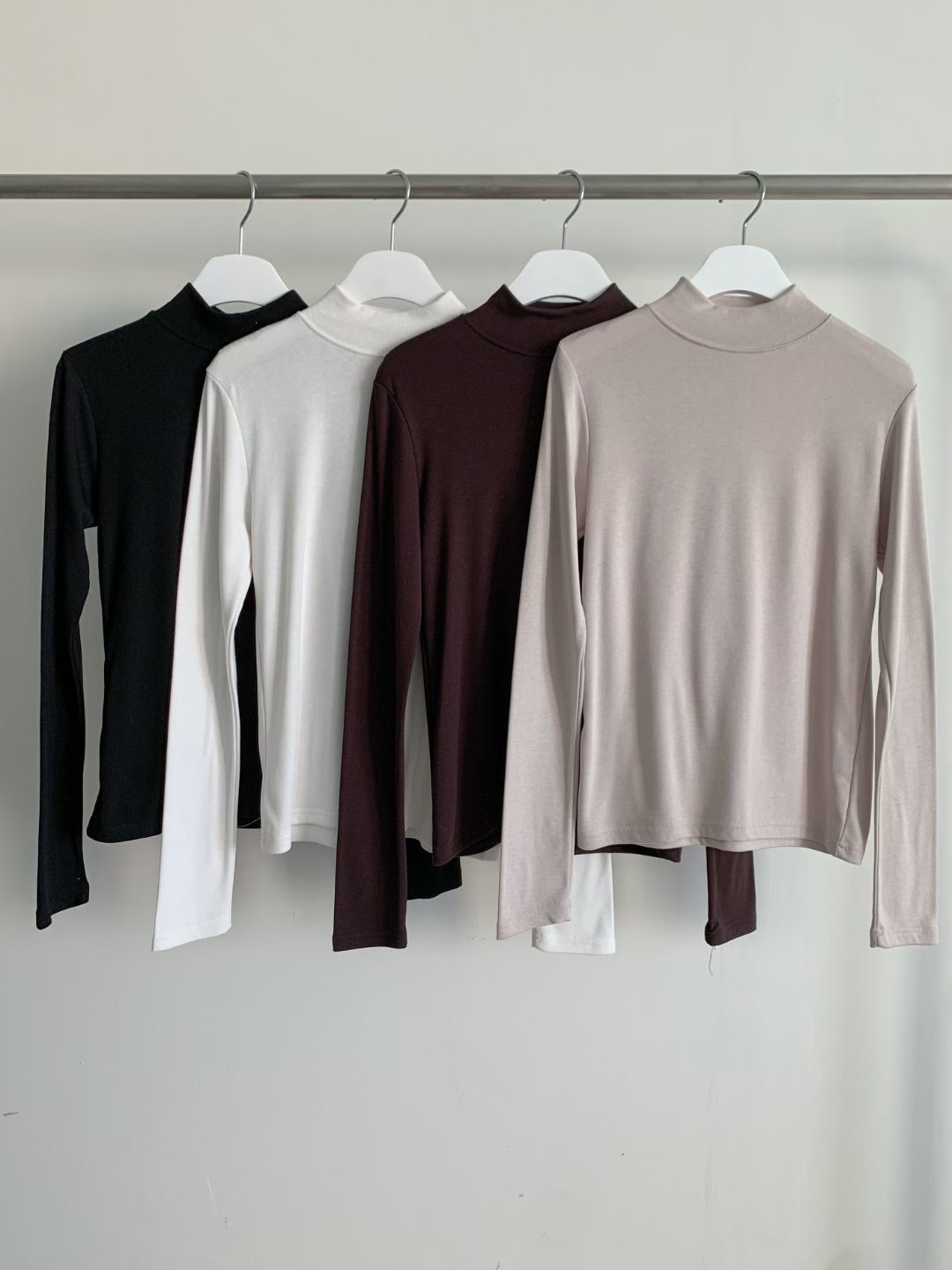 DOT BASIC東大門㊣代購女裝新品人氣25秋冬時尚休閑長袖T恤DOT BASIC長袖T恤圖色2左二色