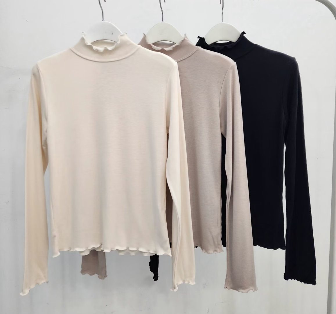 DOT BASIC韓國代購㊣女裝新款熱賣時尚25秋冬人氣休閑長袖T恤DOT BASIC長袖T恤圖色3左三色